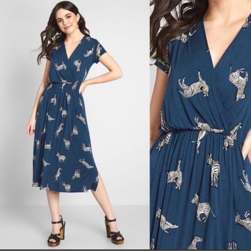 Zebra print ModCloth dress